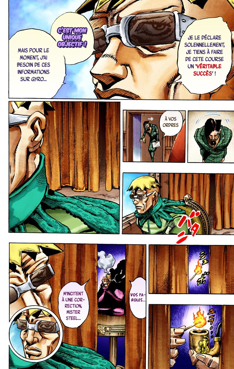 Read JoJo's Bizarre Adventure Part 7 Steel Ball Run Official Colored FR Manga Online