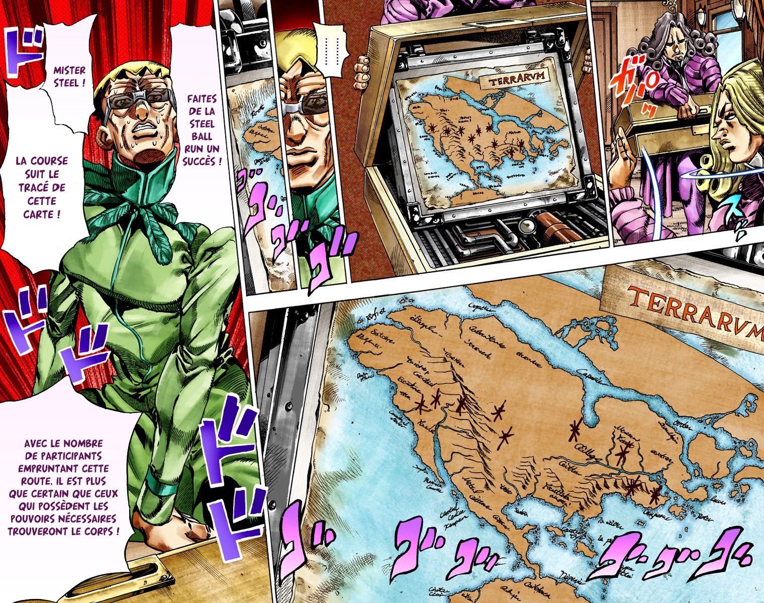 Read JoJo's Bizarre Adventure Part 7 Steel Ball Run Official Colored FR Manga Online