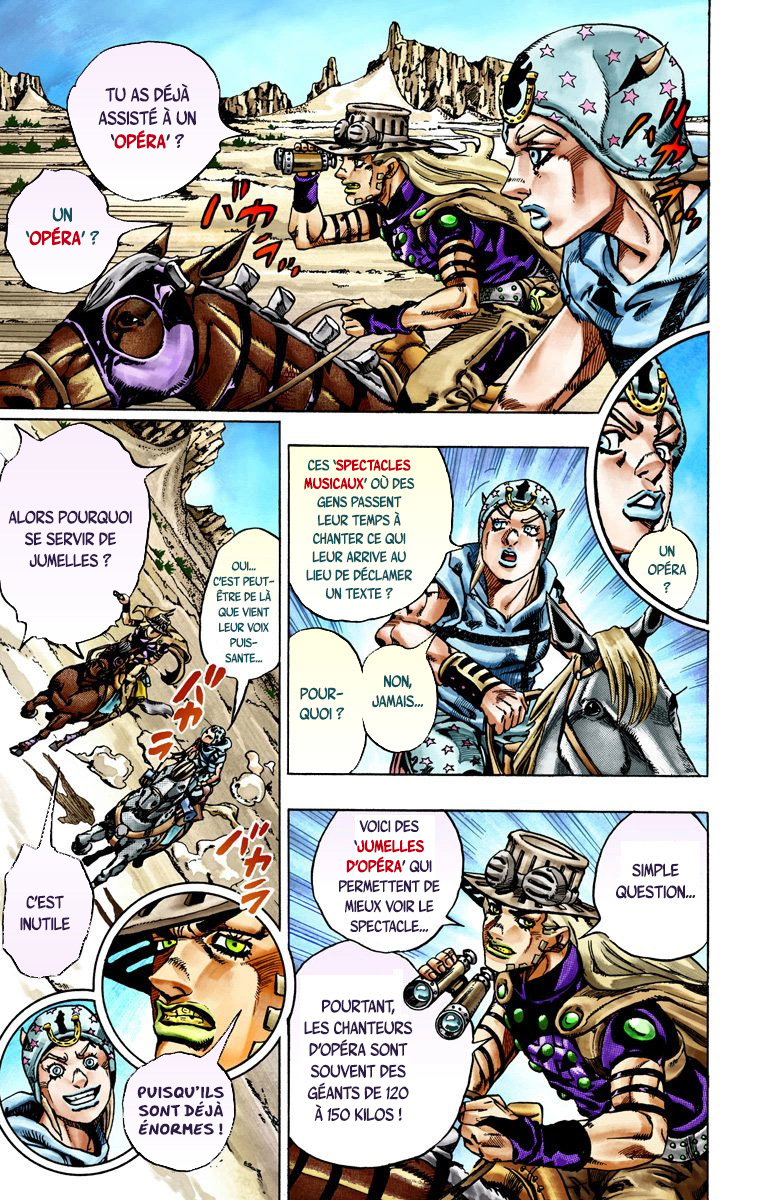 Read JoJo's Bizarre Adventure Part 7 Steel Ball Run Official Colored FR Manga Online