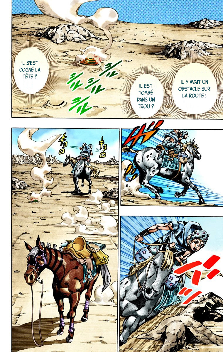 Read JoJo's Bizarre Adventure Part 7 Steel Ball Run Official Colored FR Manga Online