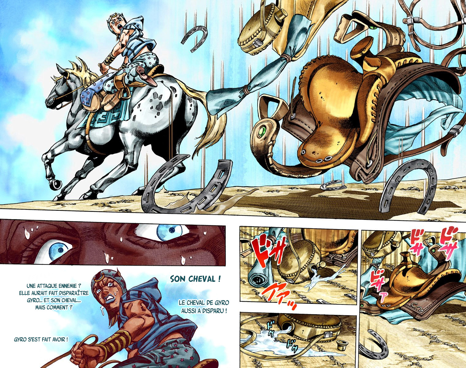 Read JoJo's Bizarre Adventure Part 7 Steel Ball Run Official Colored FR Manga Online