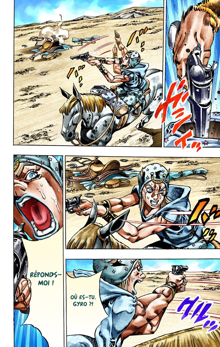 Read JoJo's Bizarre Adventure Part 7 Steel Ball Run Official Colored FR Manga Online
