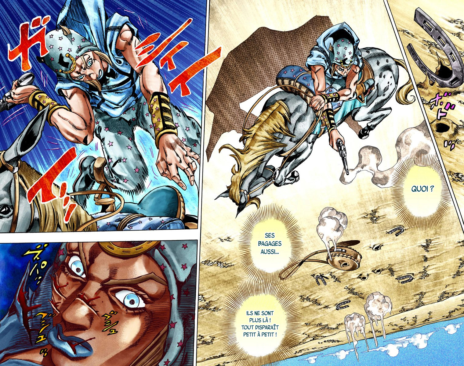 Read JoJo's Bizarre Adventure Part 7 Steel Ball Run Official Colored FR Manga Online