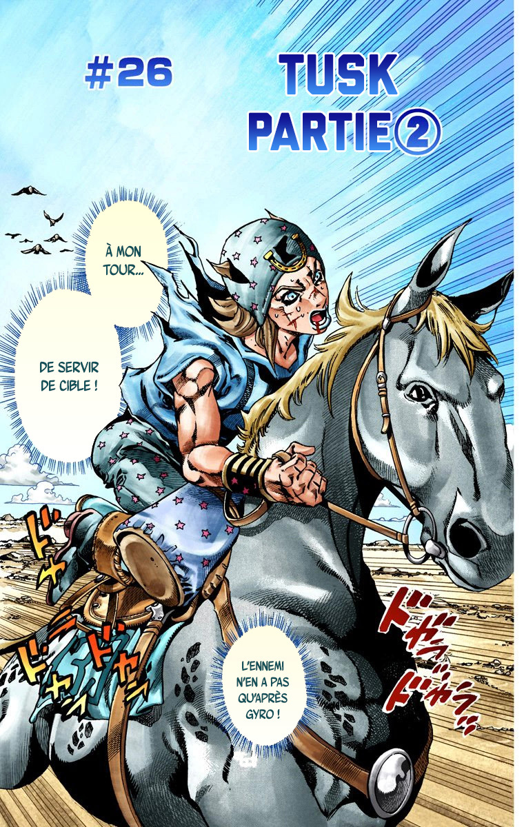 Read JoJo's Bizarre Adventure Part 7 Steel Ball Run Official Colored FR Manga Online