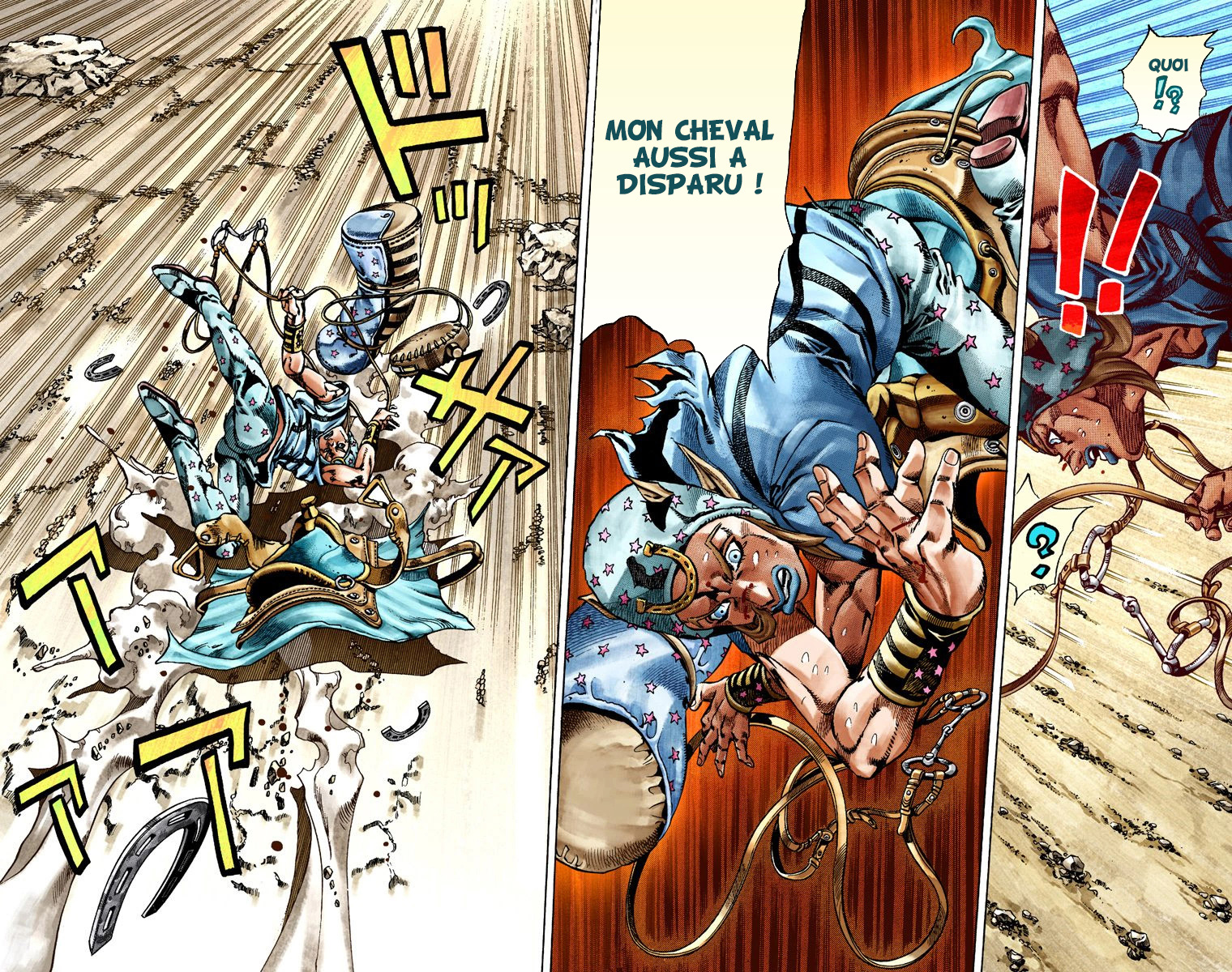 Read JoJo's Bizarre Adventure Part 7 Steel Ball Run Official Colored FR Manga Online
