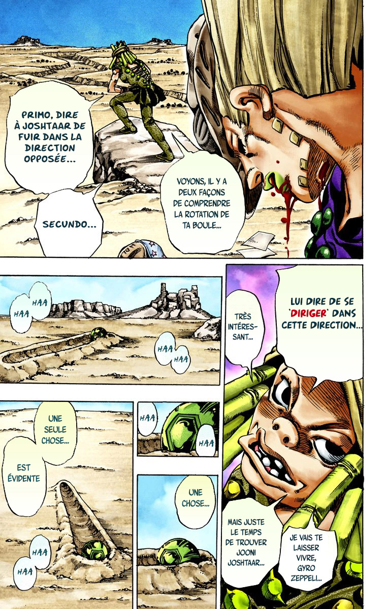 Read JoJo's Bizarre Adventure Part 7 Steel Ball Run Official Colored FR Manga Online
