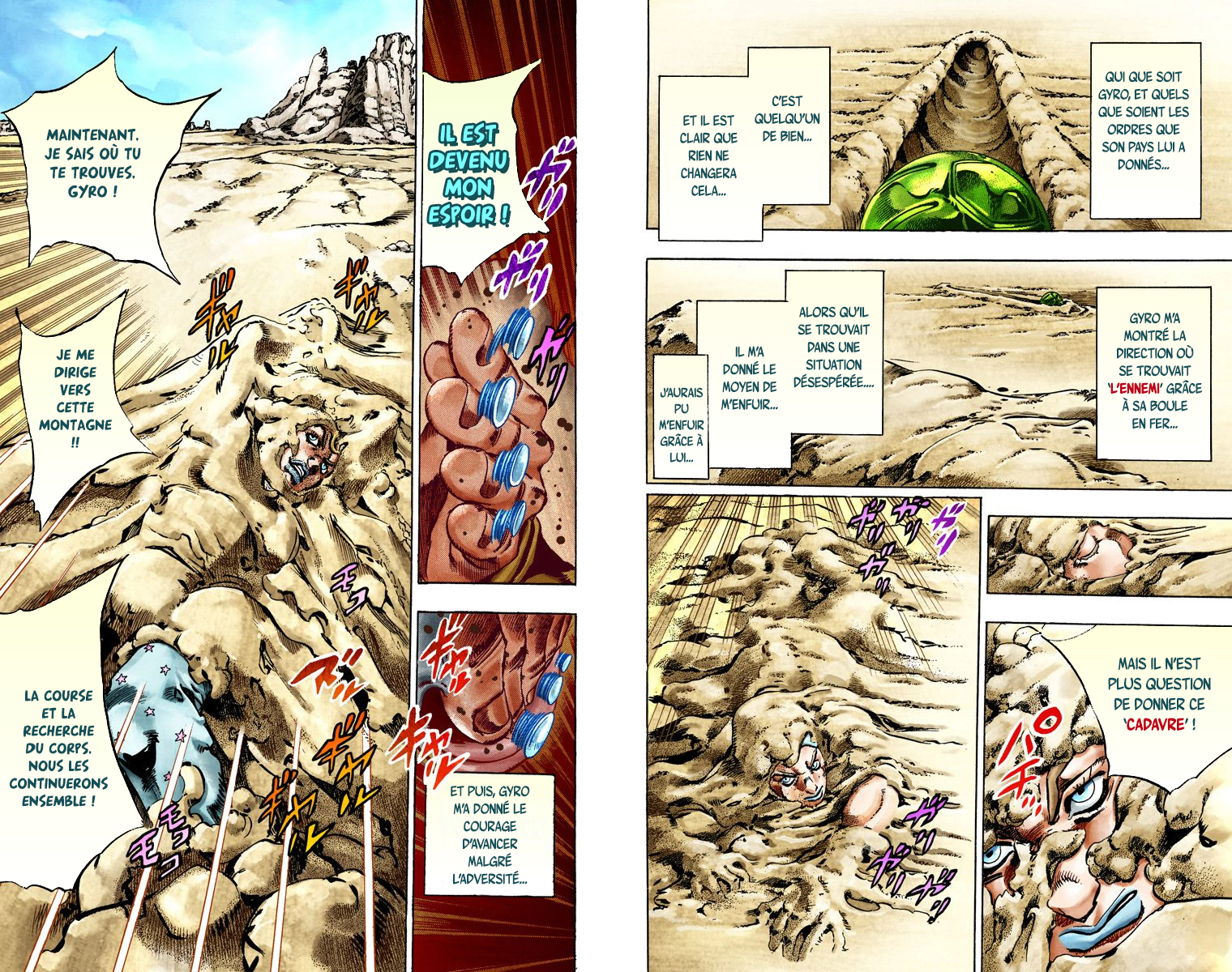 Read JoJo's Bizarre Adventure Part 7 Steel Ball Run Official Colored FR Manga Online