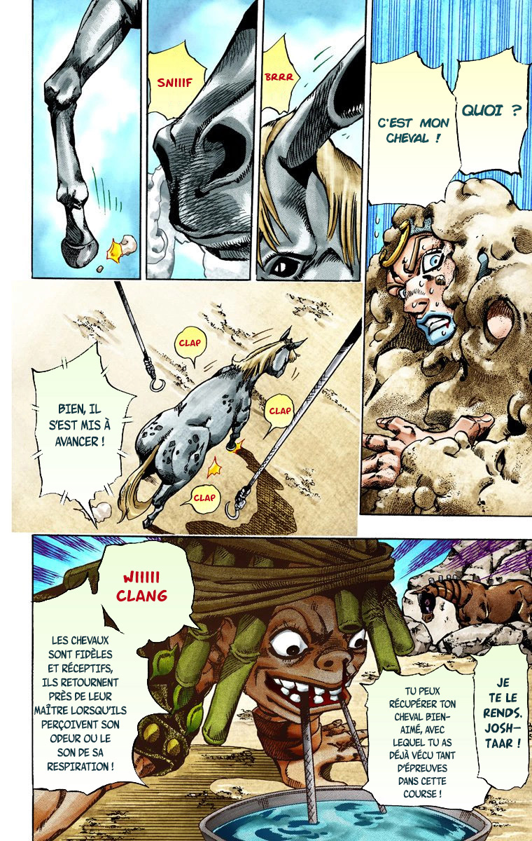 Read JoJo's Bizarre Adventure Part 7 Steel Ball Run Official Colored FR Manga Online