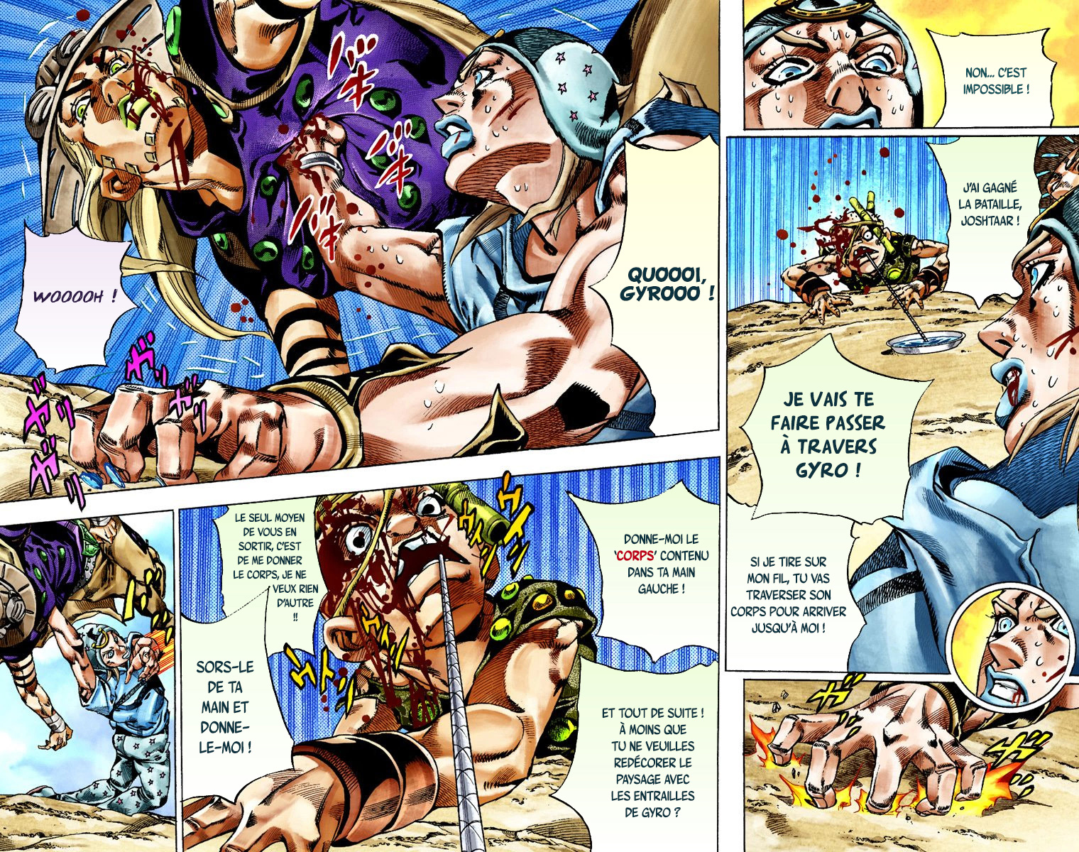Read JoJo's Bizarre Adventure Part 7 Steel Ball Run Official Colored FR Manga Online