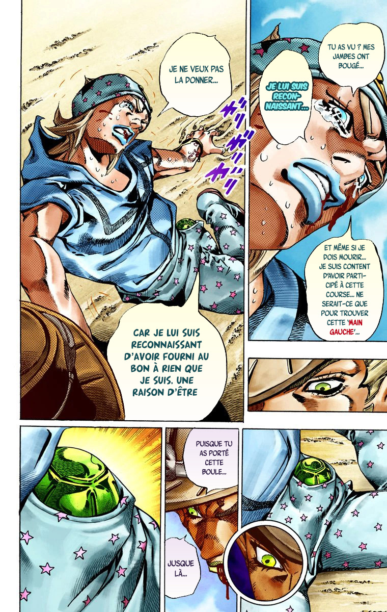 Read JoJo's Bizarre Adventure Part 7 Steel Ball Run Official Colored FR Manga Online