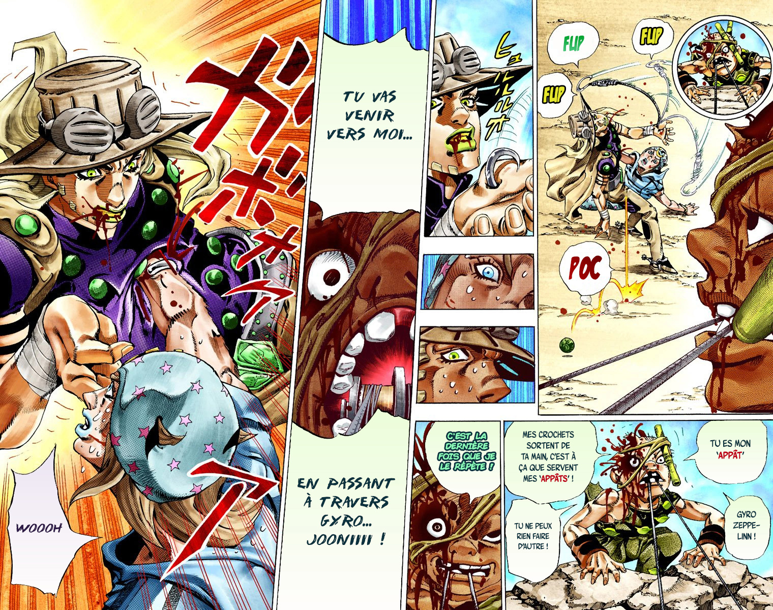 Read JoJo's Bizarre Adventure Part 7 Steel Ball Run Official Colored FR Manga Online