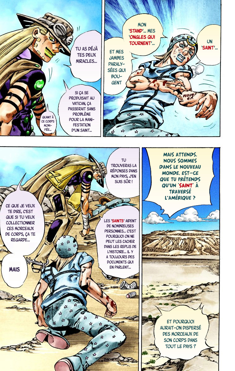 Read JoJo's Bizarre Adventure Part 7 Steel Ball Run Official Colored FR Manga Online