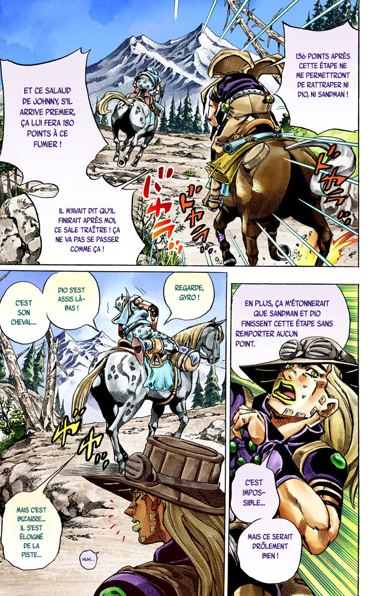 Read JoJo's Bizarre Adventure Part 7 Steel Ball Run Official Colored FR Manga Online