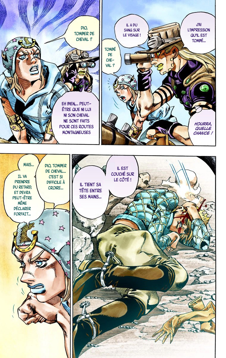 Read JoJo's Bizarre Adventure Part 7 Steel Ball Run Official Colored FR Manga Online