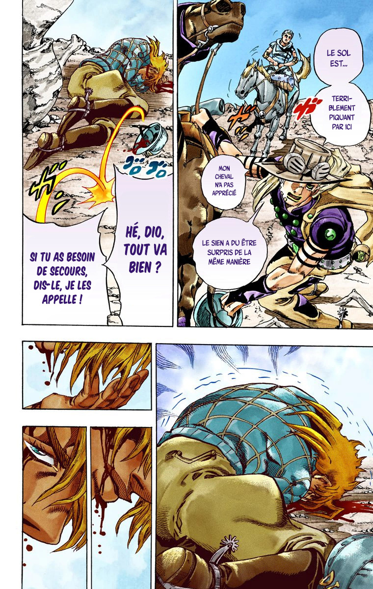 Read JoJo's Bizarre Adventure Part 7 Steel Ball Run Official Colored FR Manga Online