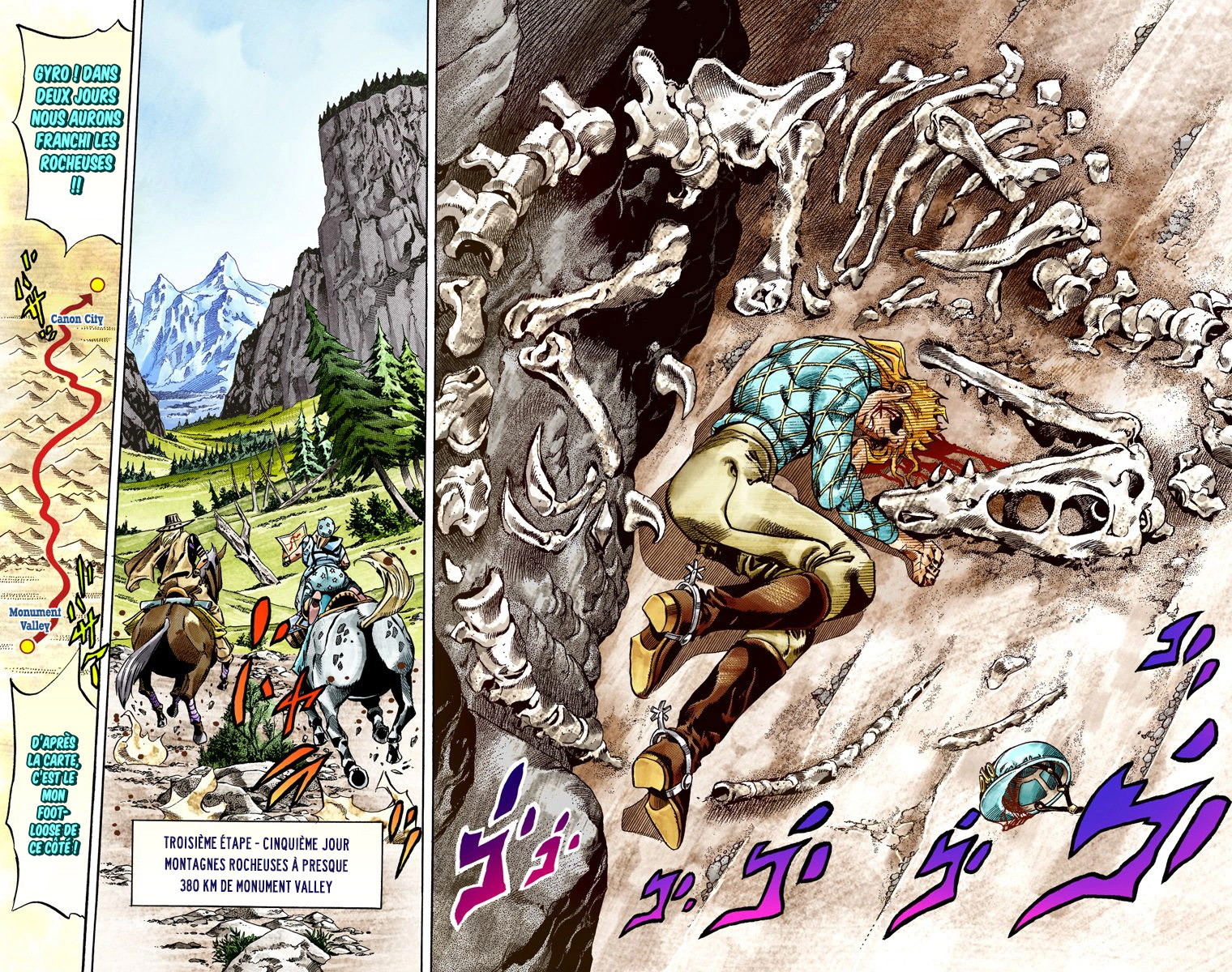 Read JoJo's Bizarre Adventure Part 7 Steel Ball Run Official Colored FR Manga Online