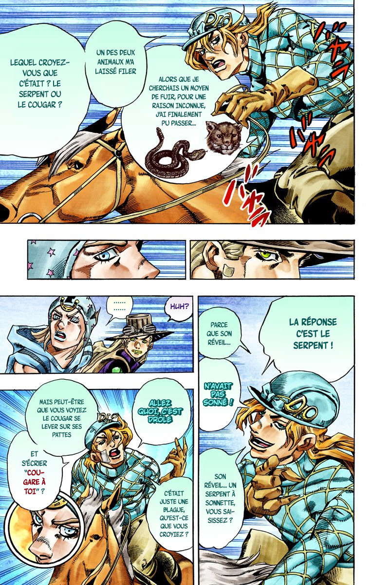 Read JoJo's Bizarre Adventure Part 7 Steel Ball Run Official Colored FR Manga Online