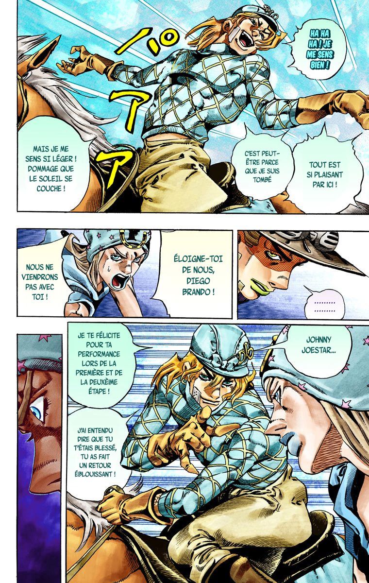 Read JoJo's Bizarre Adventure Part 7 Steel Ball Run Official Colored FR Manga Online