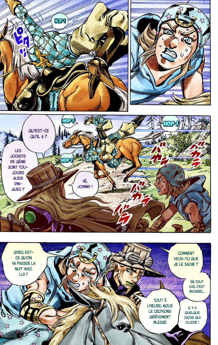 Read JoJo's Bizarre Adventure Part 7 Steel Ball Run Official Colored FR Manga Online