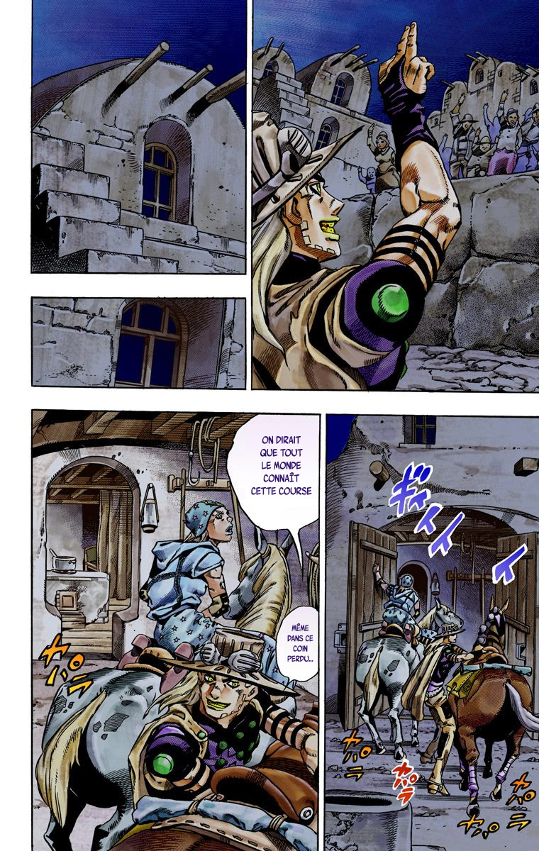 Read JoJo's Bizarre Adventure Part 7 Steel Ball Run Official Colored FR Manga Online