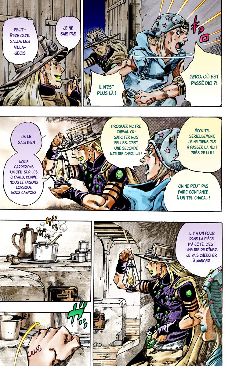 Read JoJo's Bizarre Adventure Part 7 Steel Ball Run Official Colored FR Manga Online