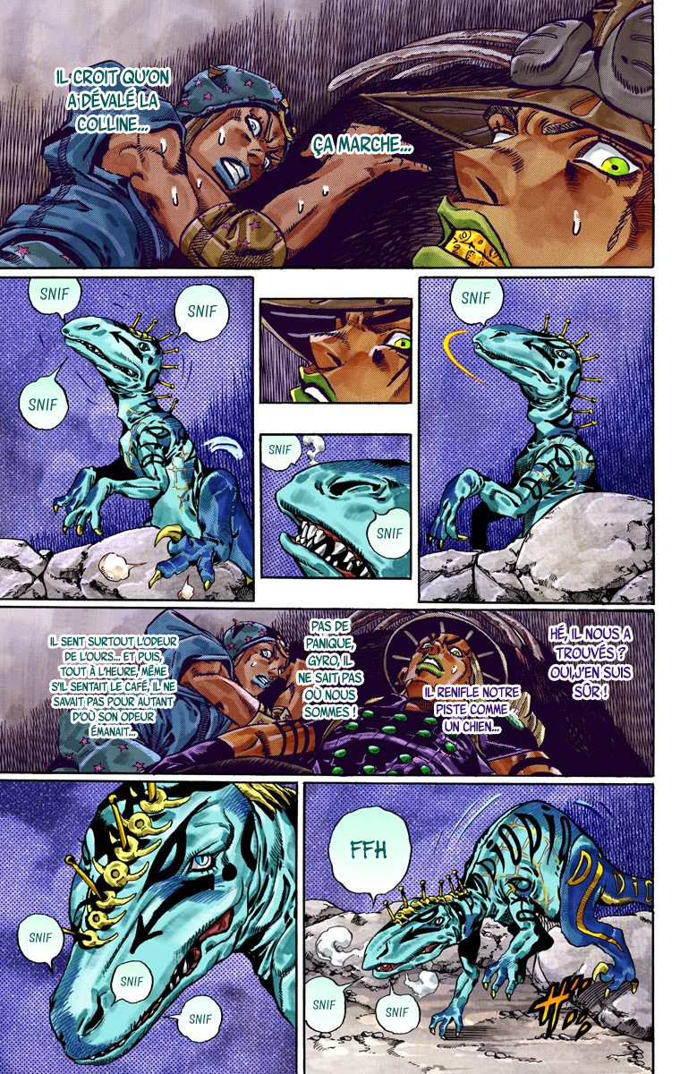 Read JoJo's Bizarre Adventure Part 7 Steel Ball Run Official Colored FR Manga Online