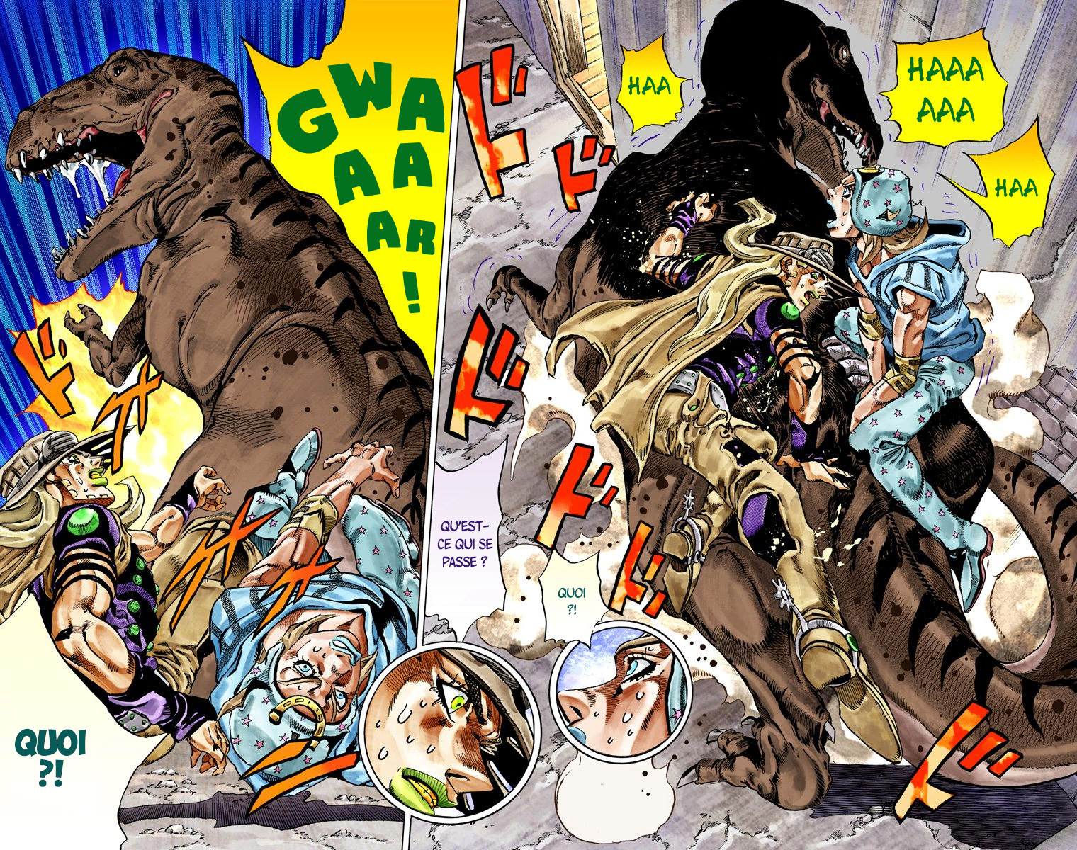 Read JoJo's Bizarre Adventure Part 7 Steel Ball Run Official Colored FR Manga Online