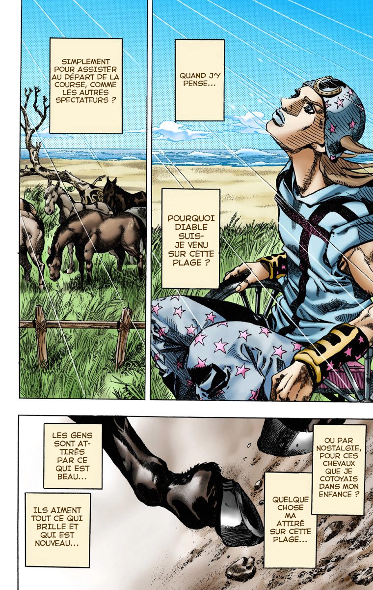 Read JoJo's Bizarre Adventure Part 7 Steel Ball Run Official Colored FR Manga Online