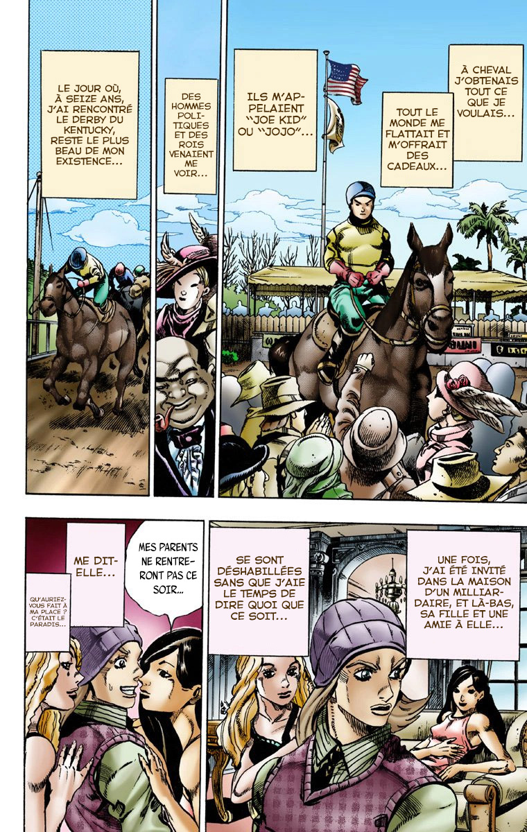 Read JoJo's Bizarre Adventure Part 7 Steel Ball Run Official Colored FR Manga Online