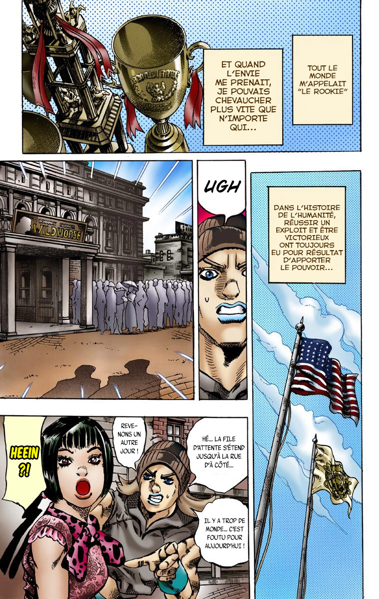 Read JoJo's Bizarre Adventure Part 7 Steel Ball Run Official Colored FR Manga Online