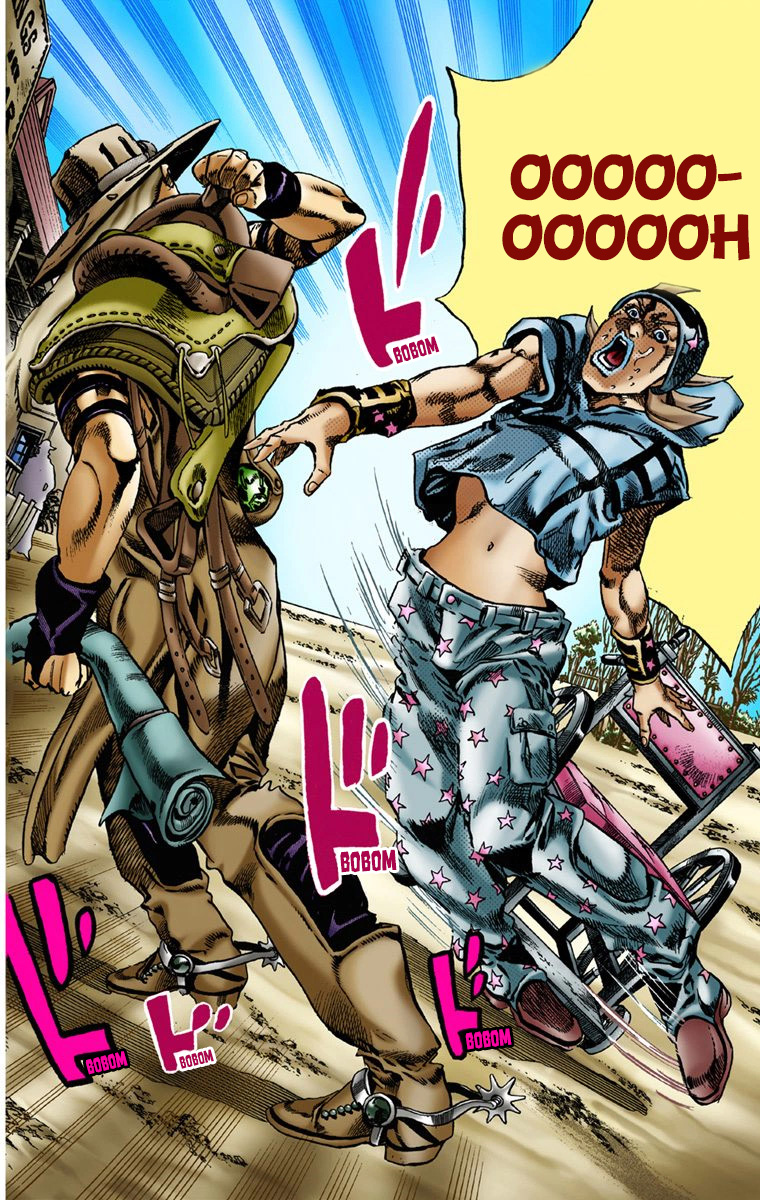 Read JoJo's Bizarre Adventure Part 7 Steel Ball Run Official Colored FR Manga Online