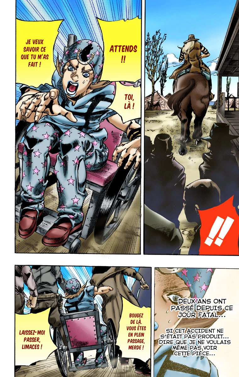 Read JoJo's Bizarre Adventure Part 7 Steel Ball Run Official Colored FR Manga Online