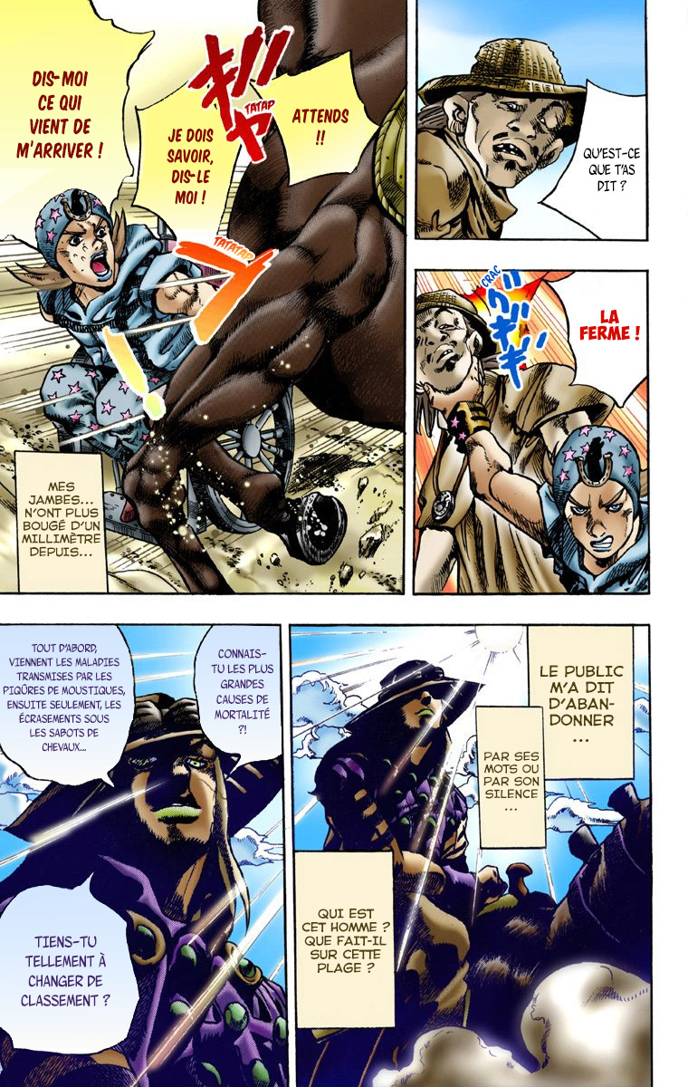 Read JoJo's Bizarre Adventure Part 7 Steel Ball Run Official Colored FR Manga Online