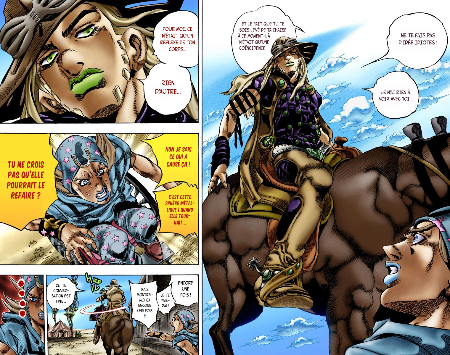 Read JoJo's Bizarre Adventure Part 7 Steel Ball Run Official Colored FR Manga Online