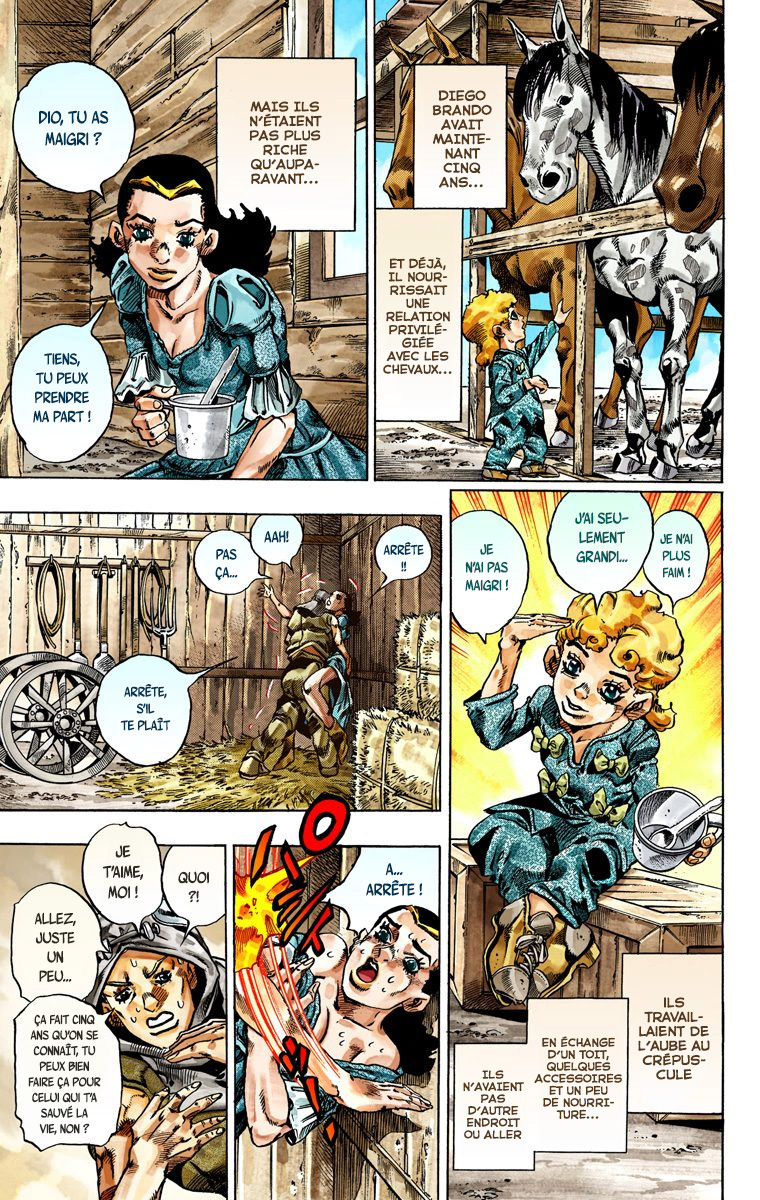 Read JoJo's Bizarre Adventure Part 7 Steel Ball Run Official Colored FR Manga Online
