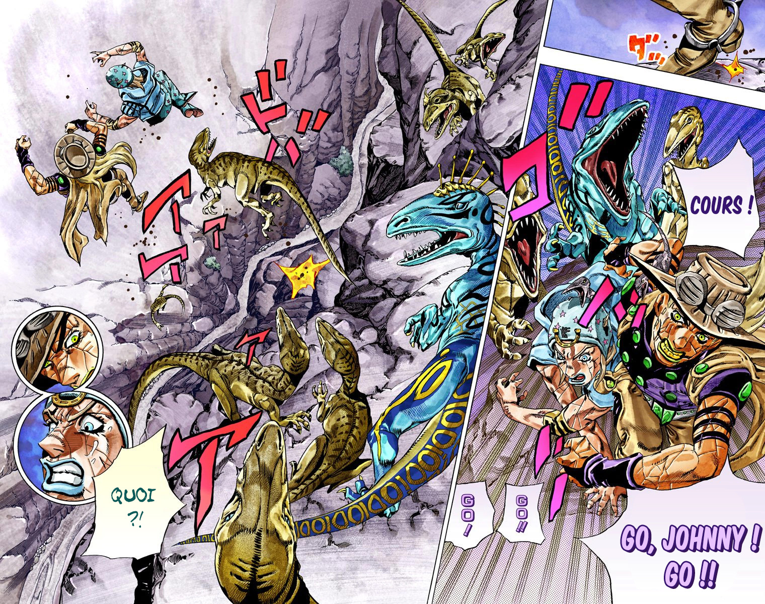 Read JoJo's Bizarre Adventure Part 7 Steel Ball Run Official Colored FR Manga Online