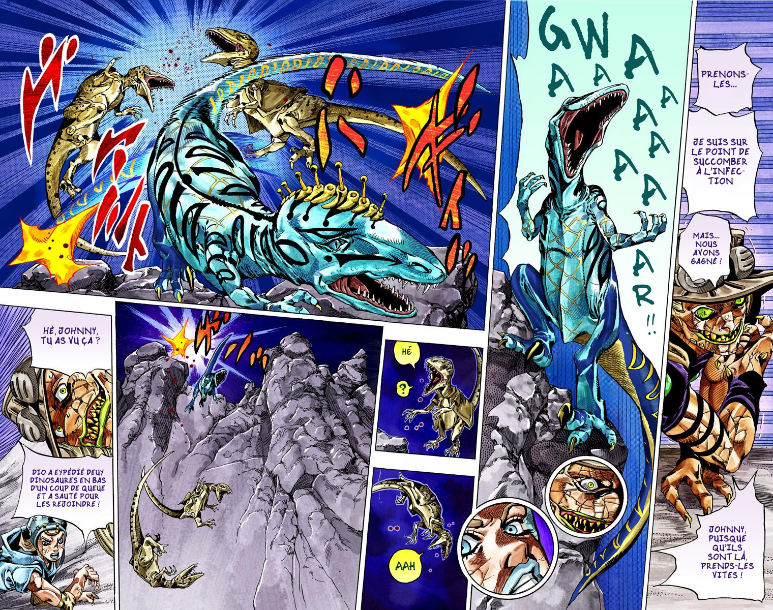 Read JoJo's Bizarre Adventure Part 7 Steel Ball Run Official Colored FR Manga Online
