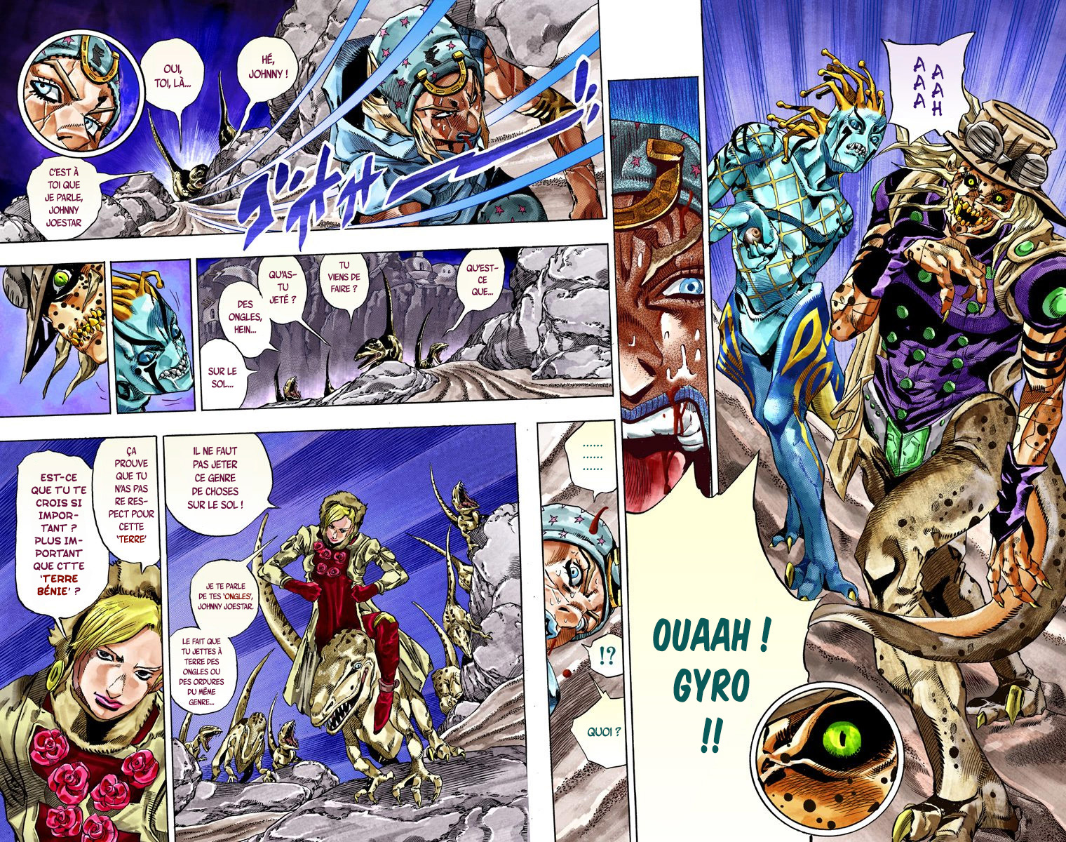 Read JoJo's Bizarre Adventure Part 7 Steel Ball Run Official Colored FR Manga Online