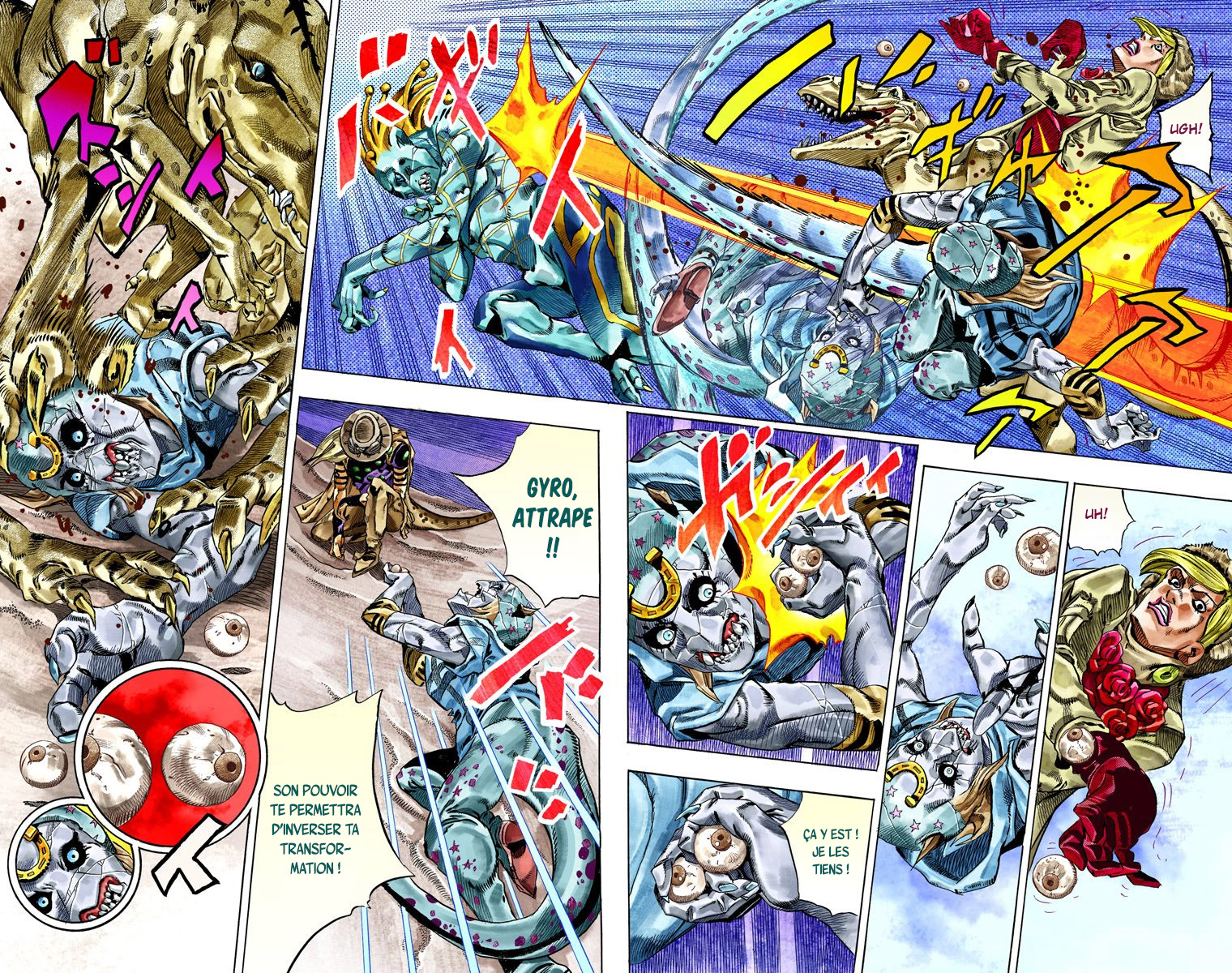 Read JoJo's Bizarre Adventure Part 7 Steel Ball Run Official Colored FR Manga Online