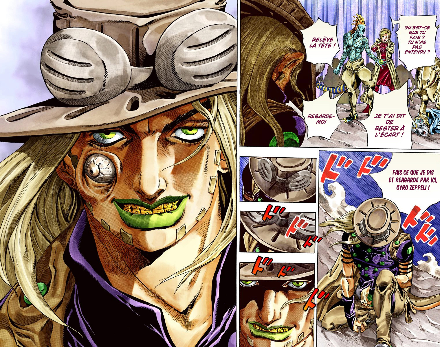 Read JoJo's Bizarre Adventure Part 7 Steel Ball Run Official Colored FR Manga Online