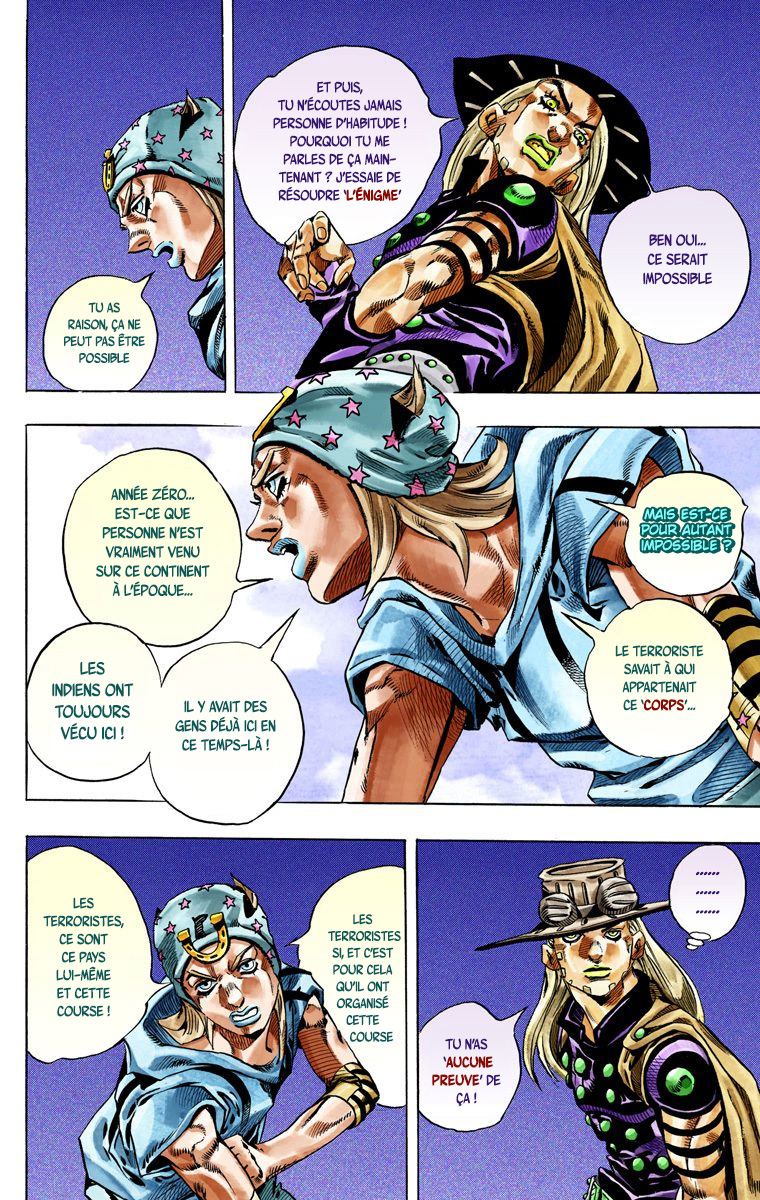 Read JoJo's Bizarre Adventure Part 7 Steel Ball Run Official Colored FR Manga Online