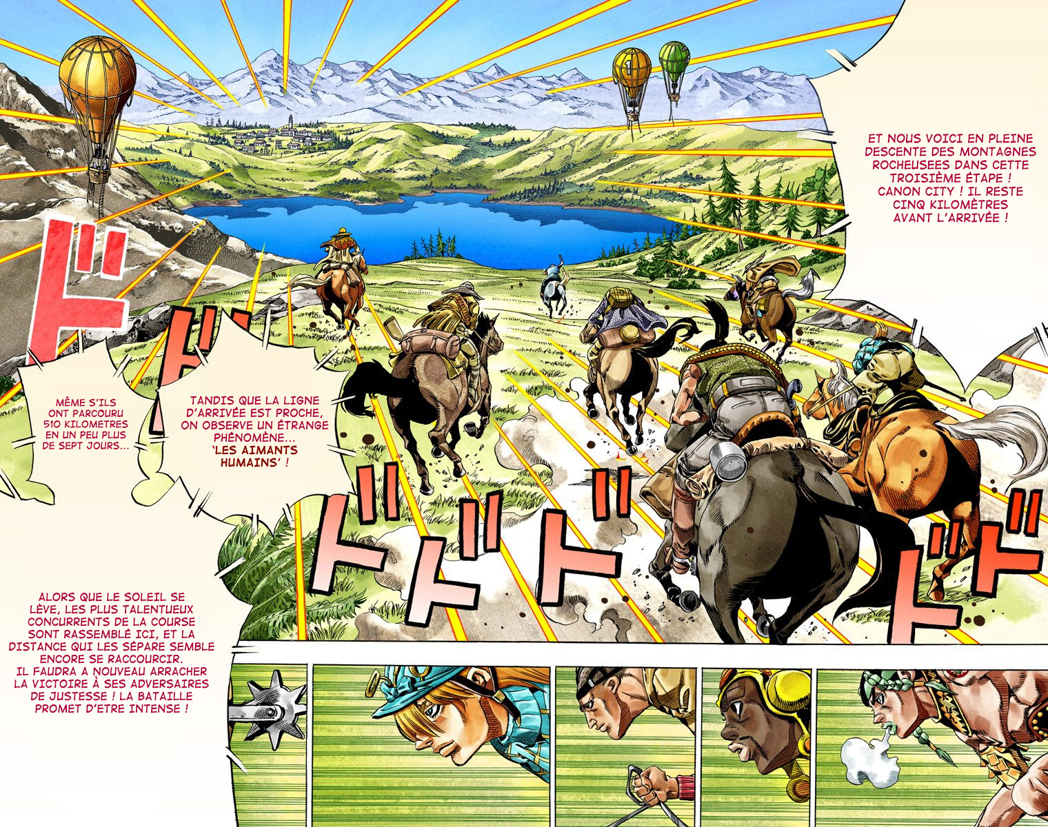 Read JoJo's Bizarre Adventure Part 7 Steel Ball Run Official Colored FR Manga Online