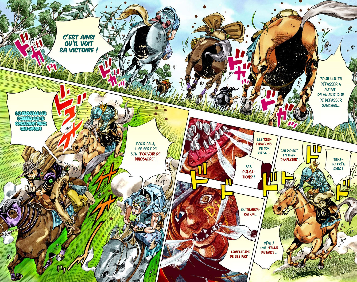 Read JoJo's Bizarre Adventure Part 7 Steel Ball Run Official Colored FR Manga Online