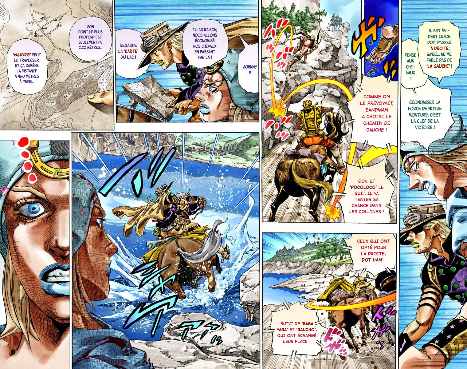 Read JoJo's Bizarre Adventure Part 7 Steel Ball Run Official Colored FR Manga Online
