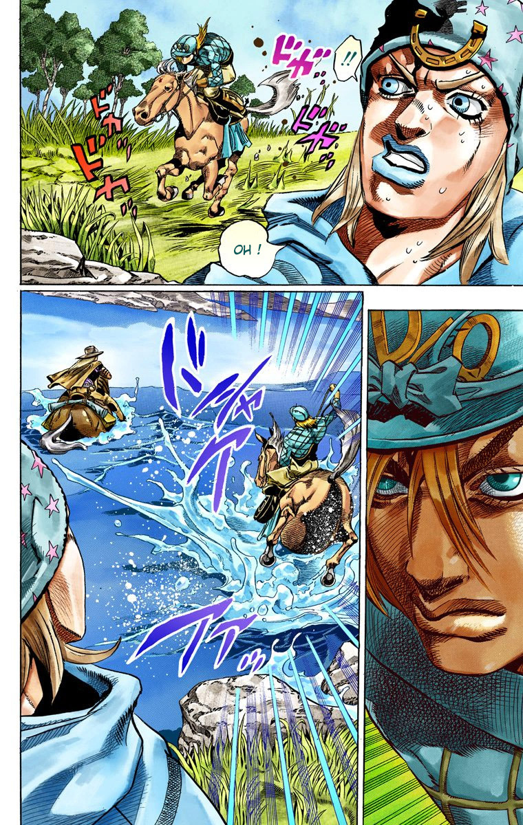 Read JoJo's Bizarre Adventure Part 7 Steel Ball Run Official Colored FR Manga Online