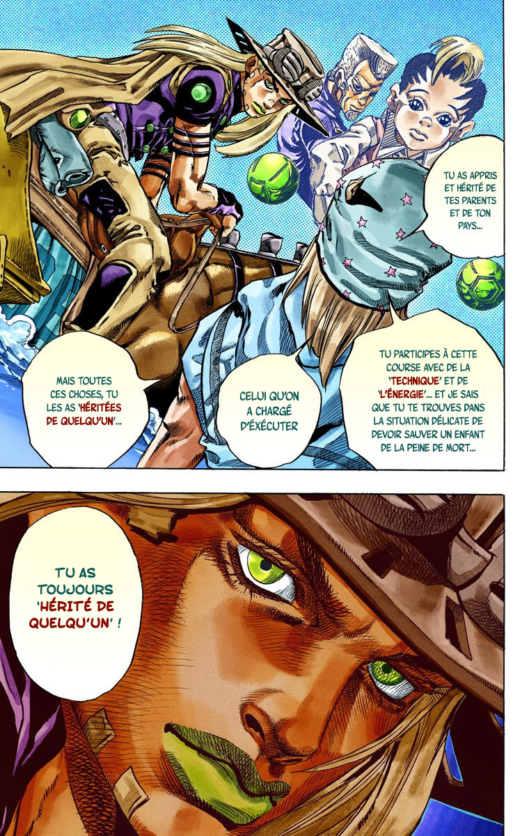 Read JoJo's Bizarre Adventure Part 7 Steel Ball Run Official Colored FR Manga Online