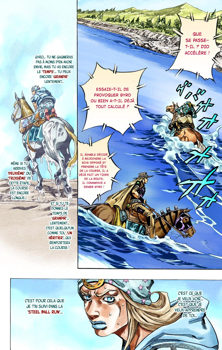 Read JoJo's Bizarre Adventure Part 7 Steel Ball Run Official Colored FR Manga Online