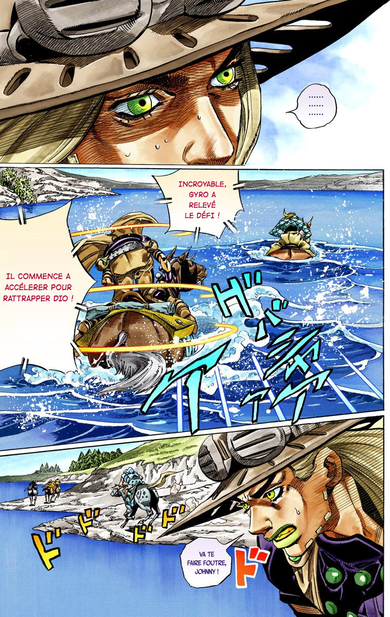 Read JoJo's Bizarre Adventure Part 7 Steel Ball Run Official Colored FR Manga Online