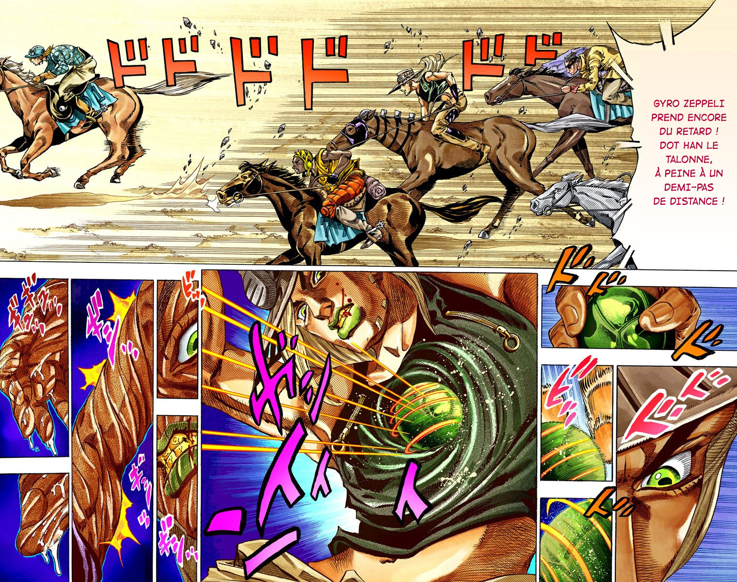 Read JoJo's Bizarre Adventure Part 7 Steel Ball Run Official Colored FR Manga Online