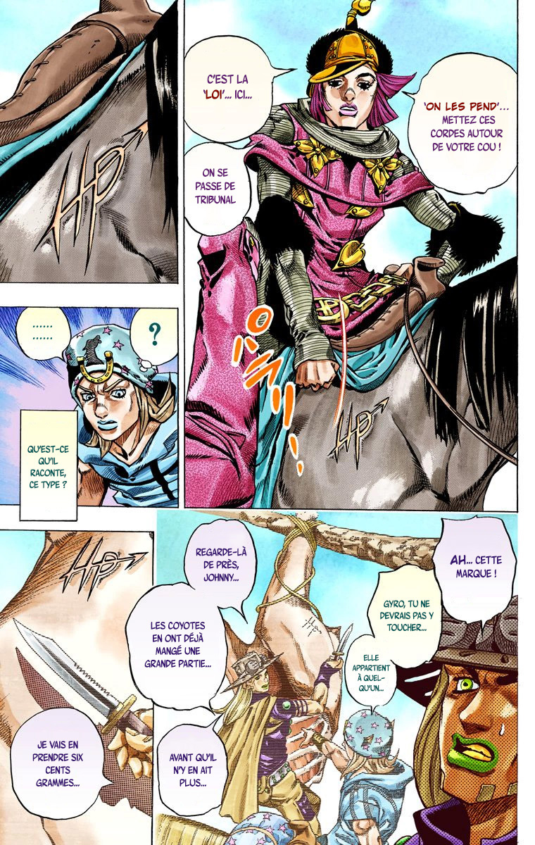 Read JoJo's Bizarre Adventure Part 7 Steel Ball Run Official Colored FR Manga Online